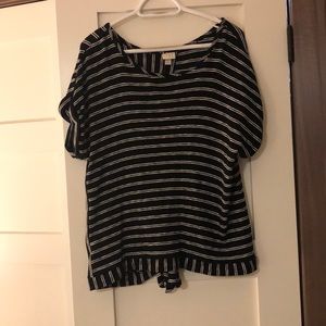Black and white stripped top